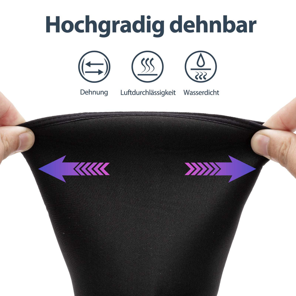 ROCKBROS Fahrrad Überschuhe Winter warm Überzieher für Radsport Schwarz - ROCKBROS-EU