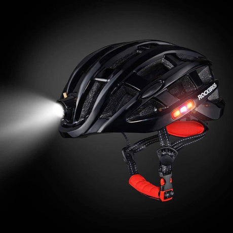 ROCKBROS Fahrradhelm mit Scheinwerfer und Sicherheitswarnleuchte - ROCKBROS-EU