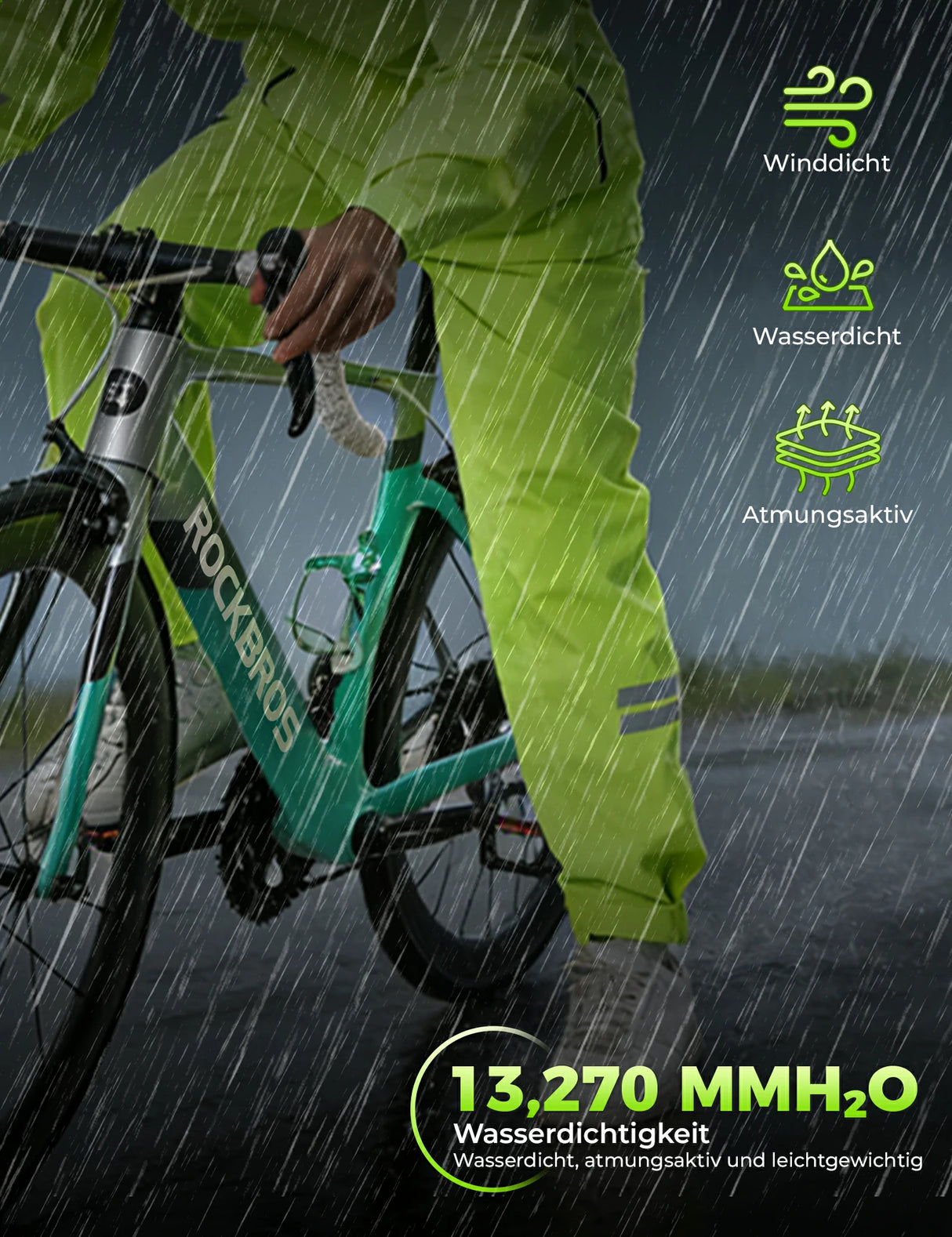 ROCKBROS Regen-Set Wasserdicht Atmungsaktiv
