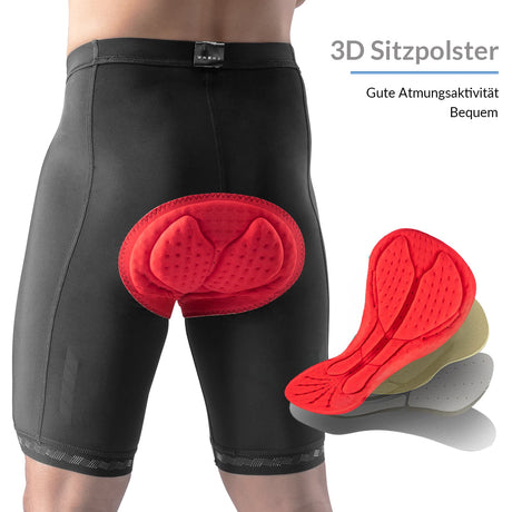 ROCKBROS Fahrradhose mit 3D Sitzpolster Schnell trocken Unisex - ROCKBROS-EU