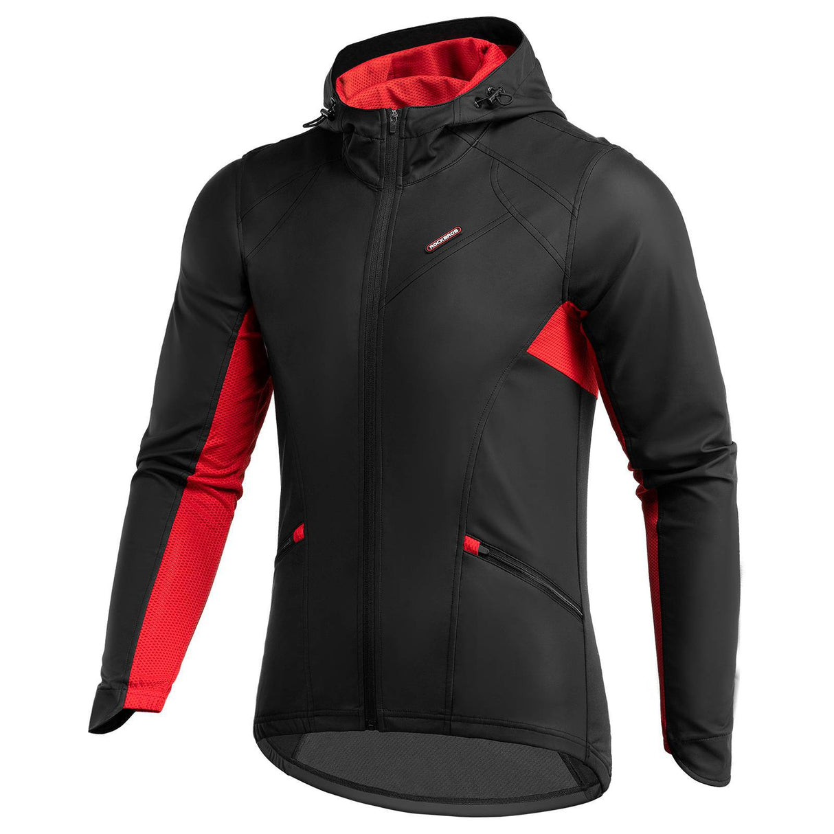 ROCKBROS Fahrradjacke Herren Winter Winddicht Softshelljacke Schwarz - ROCKBROS-EU
