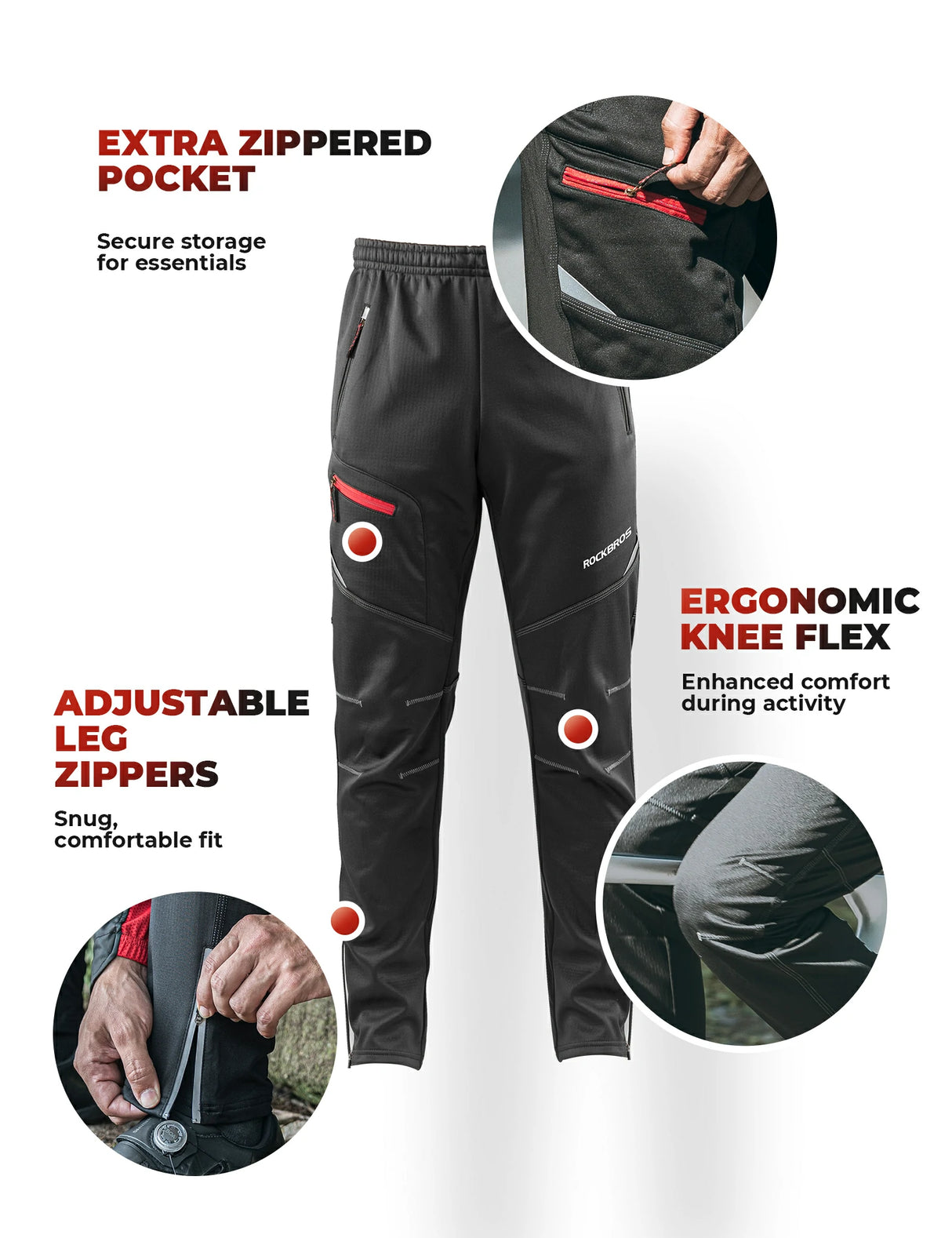 ROCKBROS Frühling Jacke / Hose Herren Windschutz Radsportanzug - ROCKBROS-EU