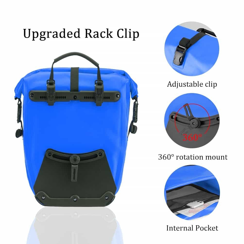 ROCKBROS Gepäckträgertasche 25L-32L 100 % wasserdicht mit Tragegriff - ROCKBROS-EU