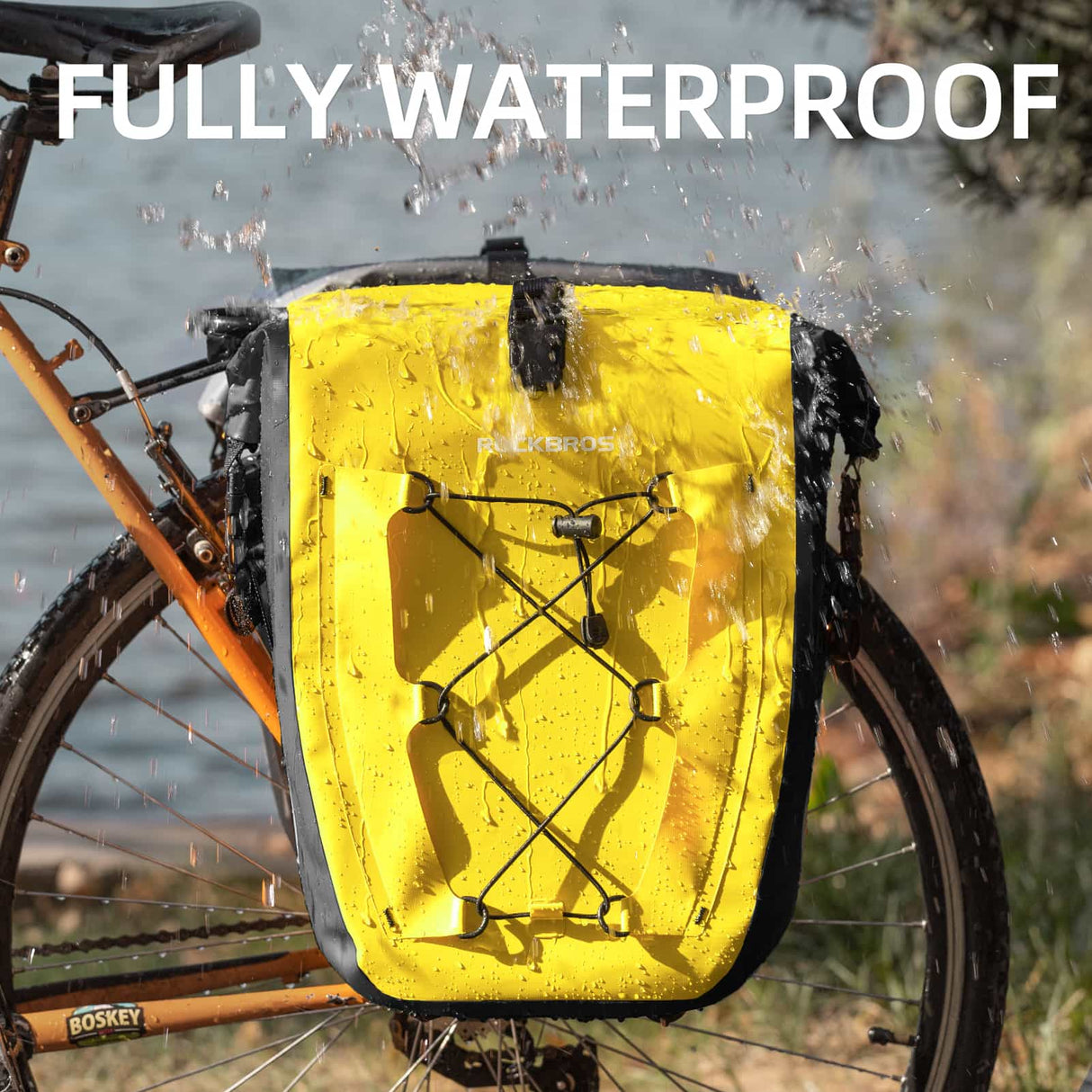 ROCKBROS Gepäckträgertasche 25L-32L 100 % wasserdicht mit Tragegriff - ROCKBROS-EU