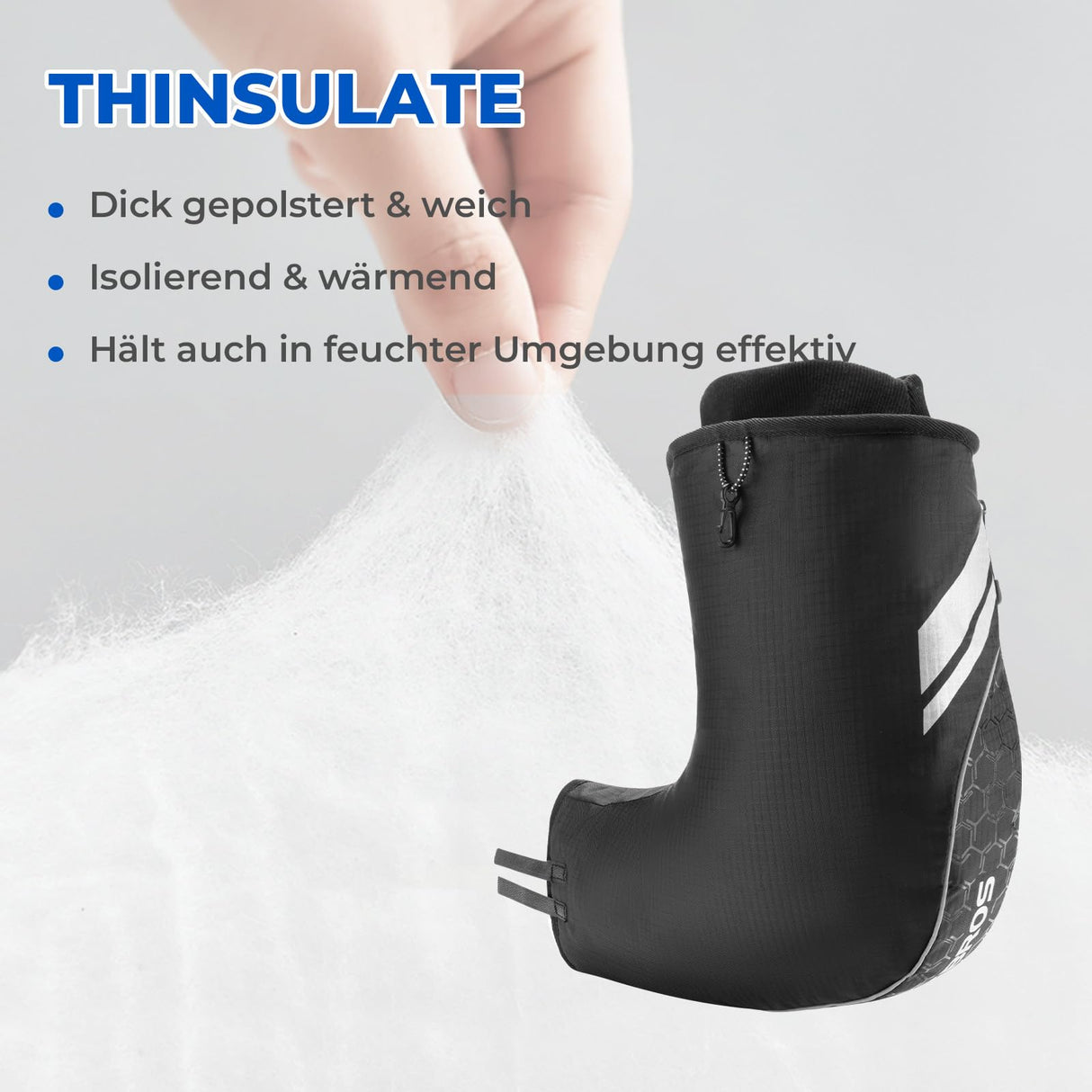 ROCKBROS Lenkerstulpen – Gefüttert & Schwarz für Vollständige Abdichtung