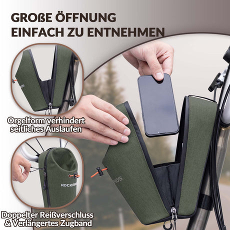 ROCKBROS Lenkertasche Flaschentasche Trinkflaschenhalter Multifunktionales Design - ROCKBROS-EU