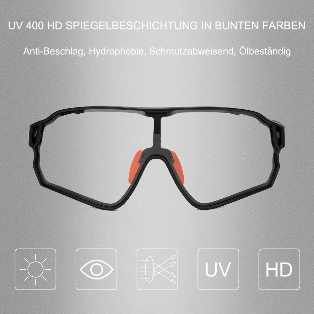 ROCKBROS Photochrome Sonnenbrille Fahrradbrille UV400-Schutz Unisex - ROCKBROS-EU