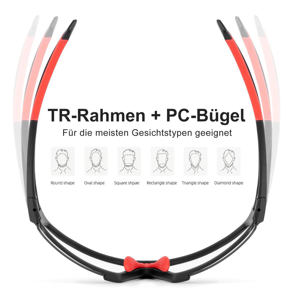 ROCKBROS Photochrome Sonnenbrille für Outdoor-Aktivitäten Unisex - ROCKBROS-EU