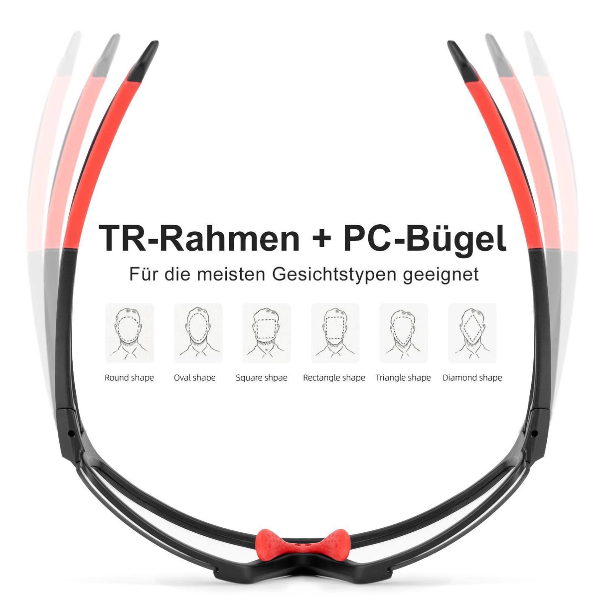 ROCKBROS Photochrome Sonnenbrille für Outdoor-Aktivitäten Unisex - ROCKBROS-EU