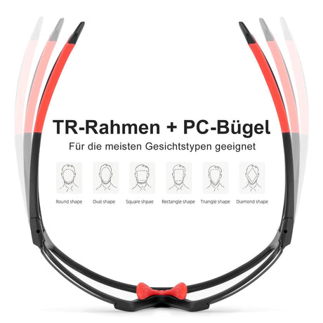 ROCKBROS Photochrome Sonnenbrille für Outdoor-Aktivitäten Unisex - ROCKBROS-EU