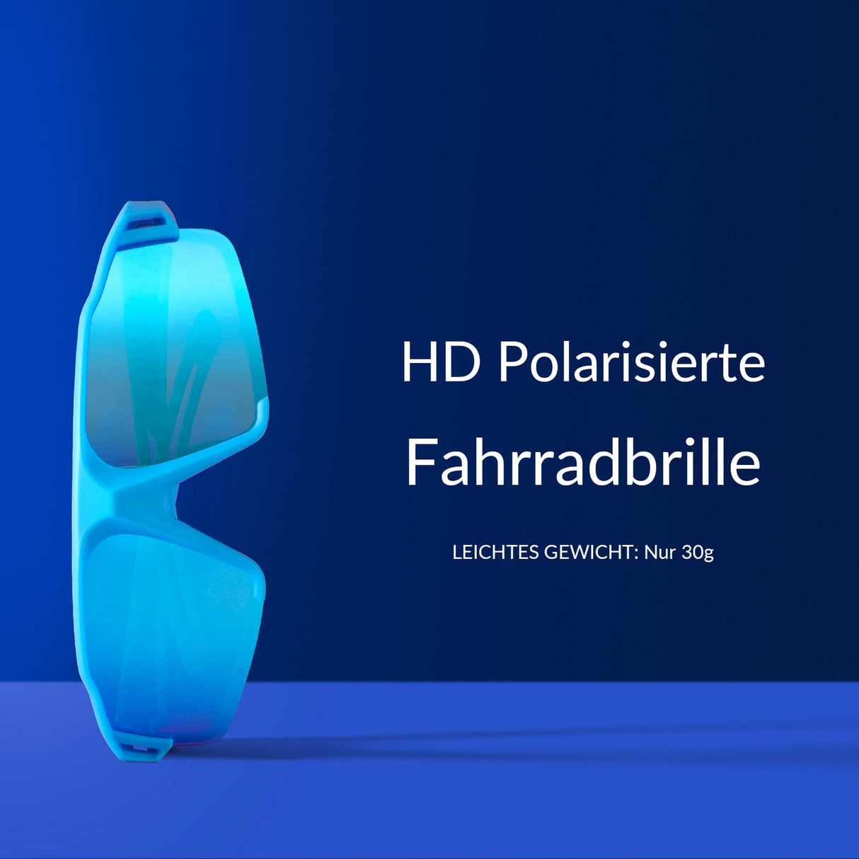 ROCKBROS polarisierte Sonnenbrille mit UV400 Schutz Hellblau Unisex - ROCKBROS-EU