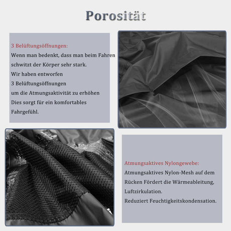 ROCKBROS Radsport Regenjacke Herren Wasserdicht Leicht Fahrradjacke - ROCKBROS-EU