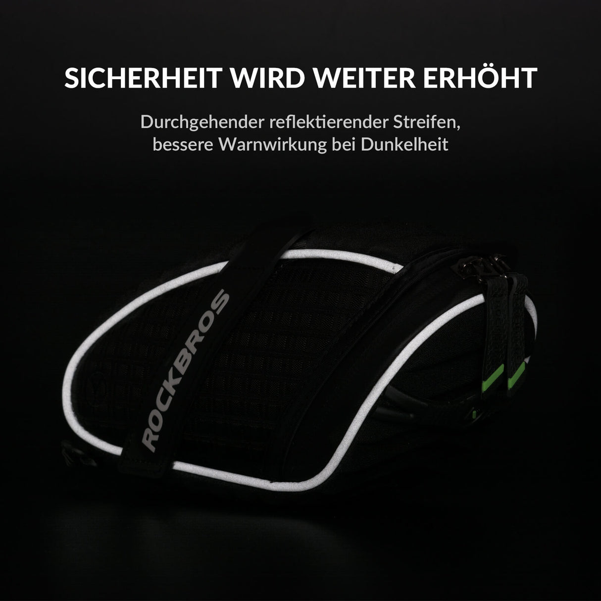 ROCKBROS Satteltaschen Fahrradsitz Taschen mit Rücklichthalter 1L - ROCKBROS-EU