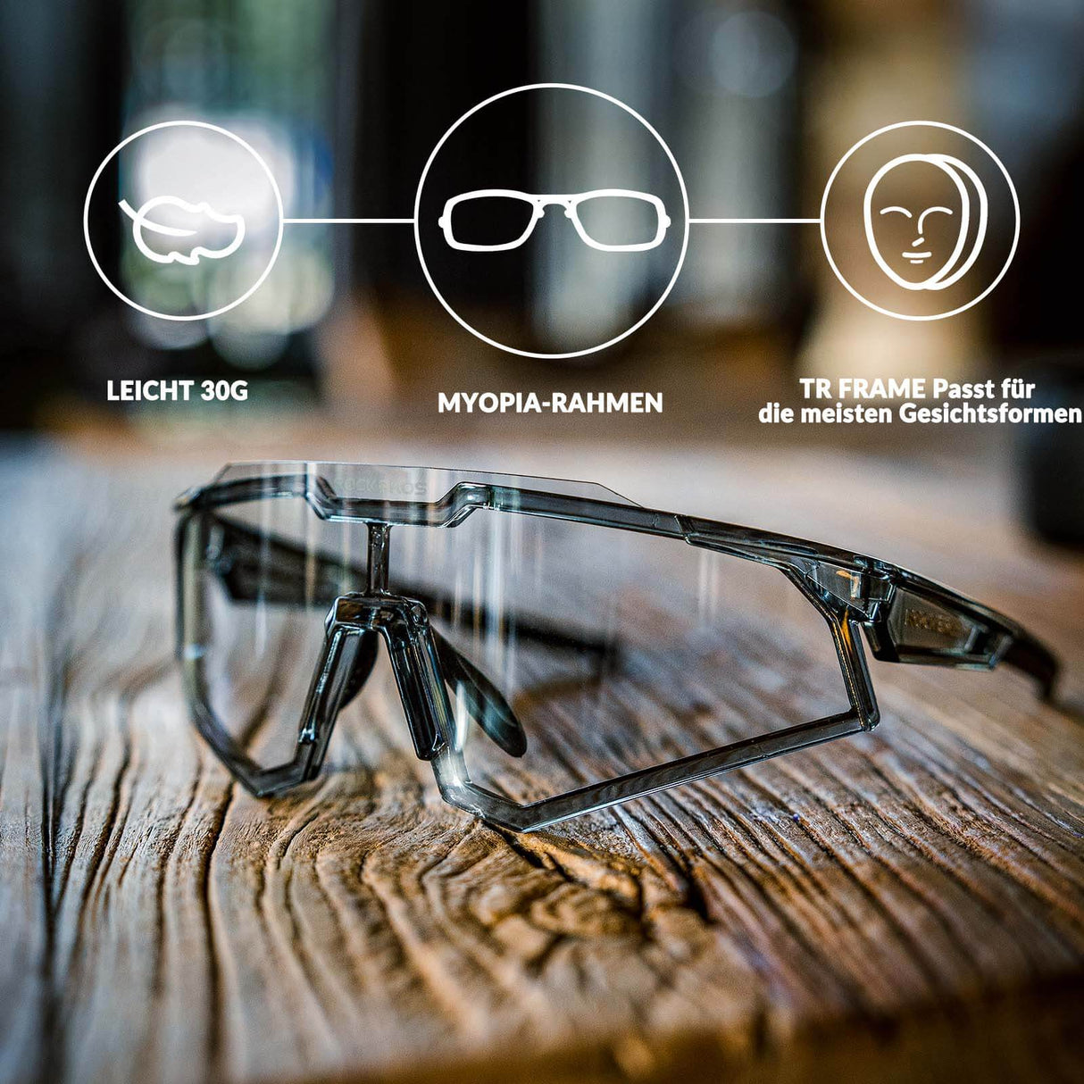 ROCKBROS Sonnenbrille Fahrradbrille Selbsttönend Outdoor UV400 Schutz - ROCKBROS-EU