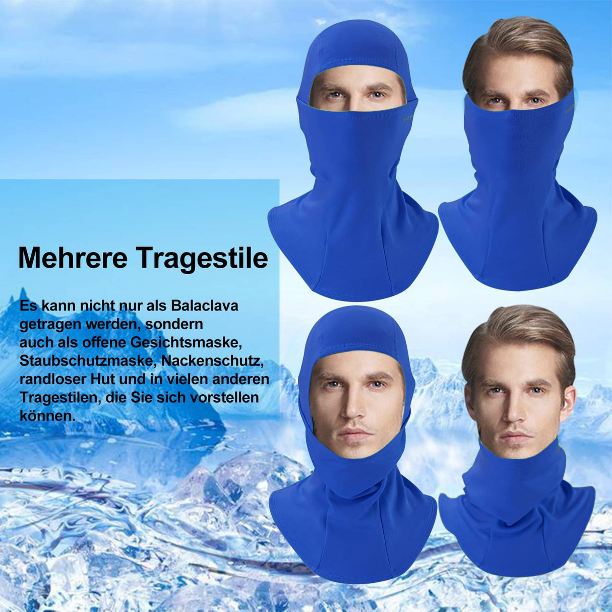 ROCKBROS Sturmhaube Herbst Winter Balaclava für Outdoorsports Unisex - ROCKBROS-EU