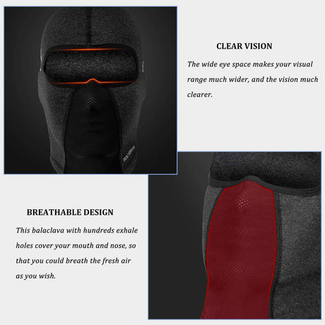 ROCKBROS Sturmhaube Warm Fahrrad Gesichtsmaske Balaclava 54-62CM Unisex - ROCKBROS-EU