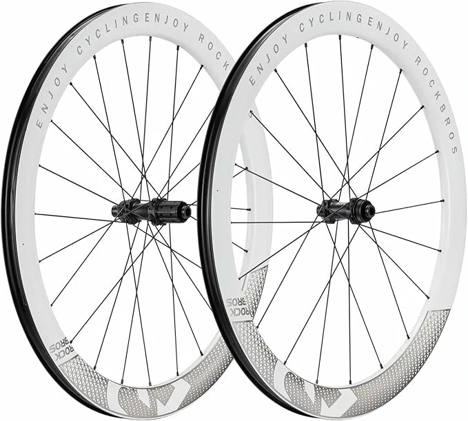 ROCKBROS T700 Carbon Laufradsatz 28‘‘ 50mm Scheibenbremse Steckachse Laufrad Set für Rennrad und SHIMANO 8-12 Fach 24 Speichen 36T-Stahllager - ROCKBROS-EU