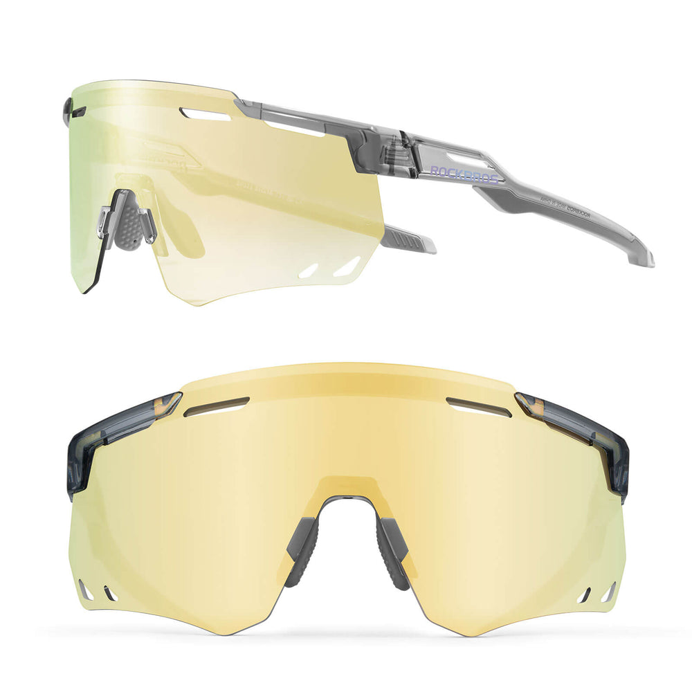 ROCKBROS Ultraleicht Fahrradbrille Selbsttönende Sonnenbrille mit UV400-Schutz - ROCKBROS-EU