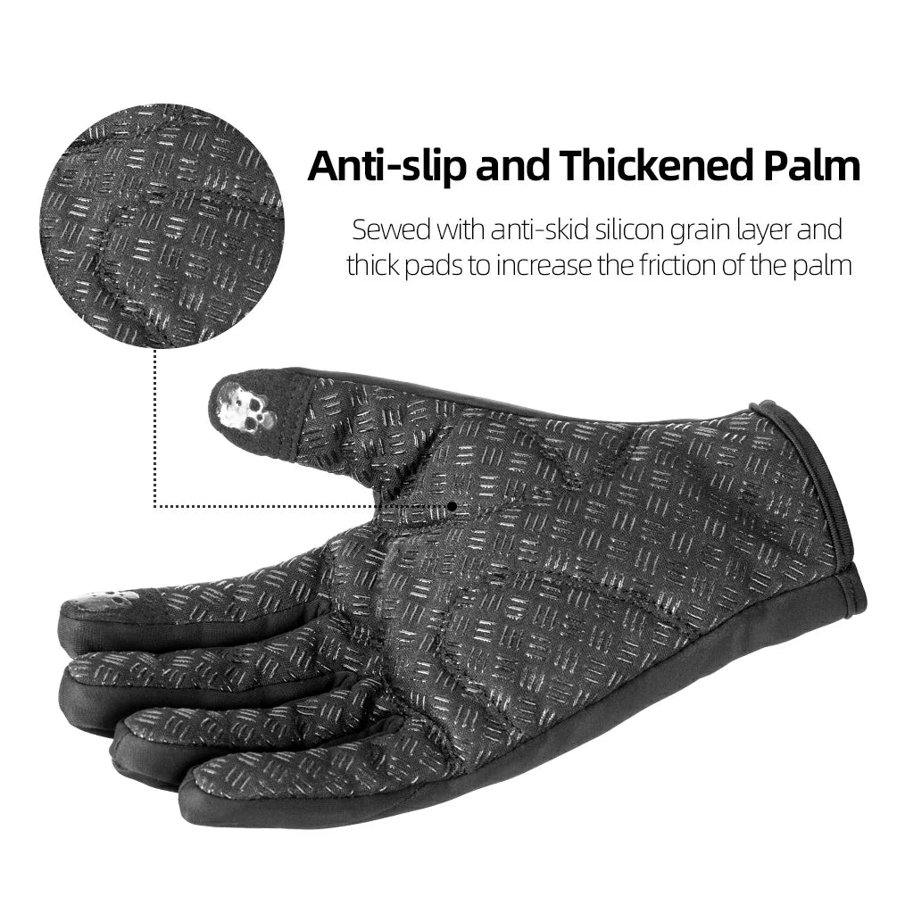 ROCKBROS Winter-Fahrradhandschuhe mit Touchscreen-Funktion