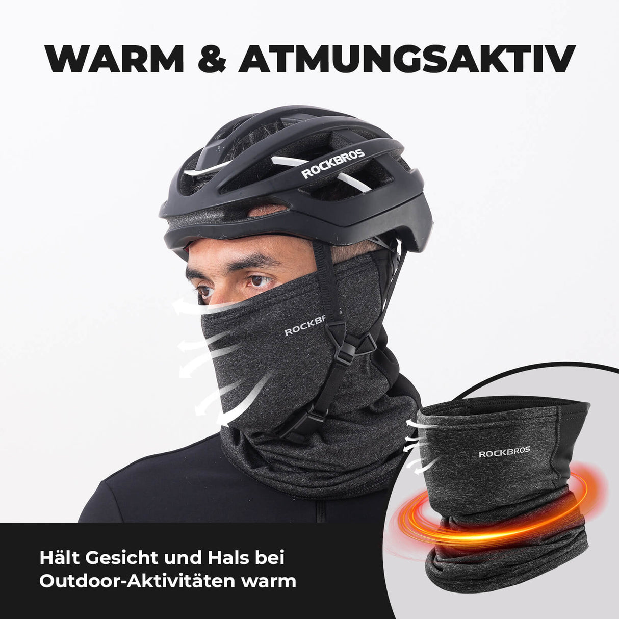 ROCKBROS Winter Halbe Balaclavas Multifunktion Atmungsaktiv Gesichtsbedeckung - ROCKBROS-EU