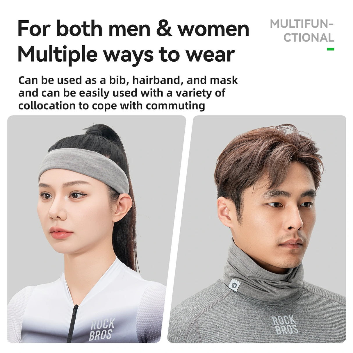 ROCKBROS Winter Thermo Halstuch aus Wolle Schlauchtuch - ROCKBROS-EU