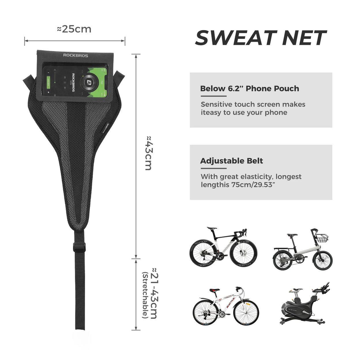 ROCKBROS Schweißfänger für Rollentrainer Fahrrad