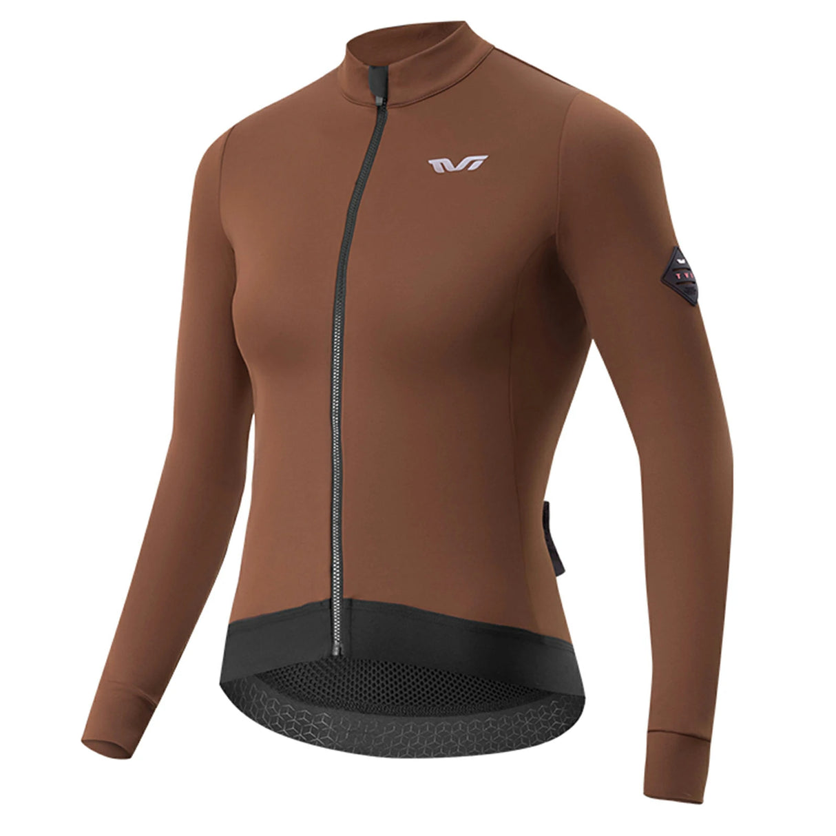 TVI Damen-Radtrikot mit langen Ärmeln – warmes und atmungsaktives Radsporttrikot