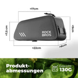 Verwandeln Sie den Raum zwischen Lenker und Sattel in Ihren persönlichen Organizer mit der ROCKBROS Oberrohrtasche (0,9L). Speziell für dynamische Fahrten entwickelt, bietet diese Tasche die perfekte Symbiose aus platzsparender Stauraumlösung und sofortigem Zugriff.