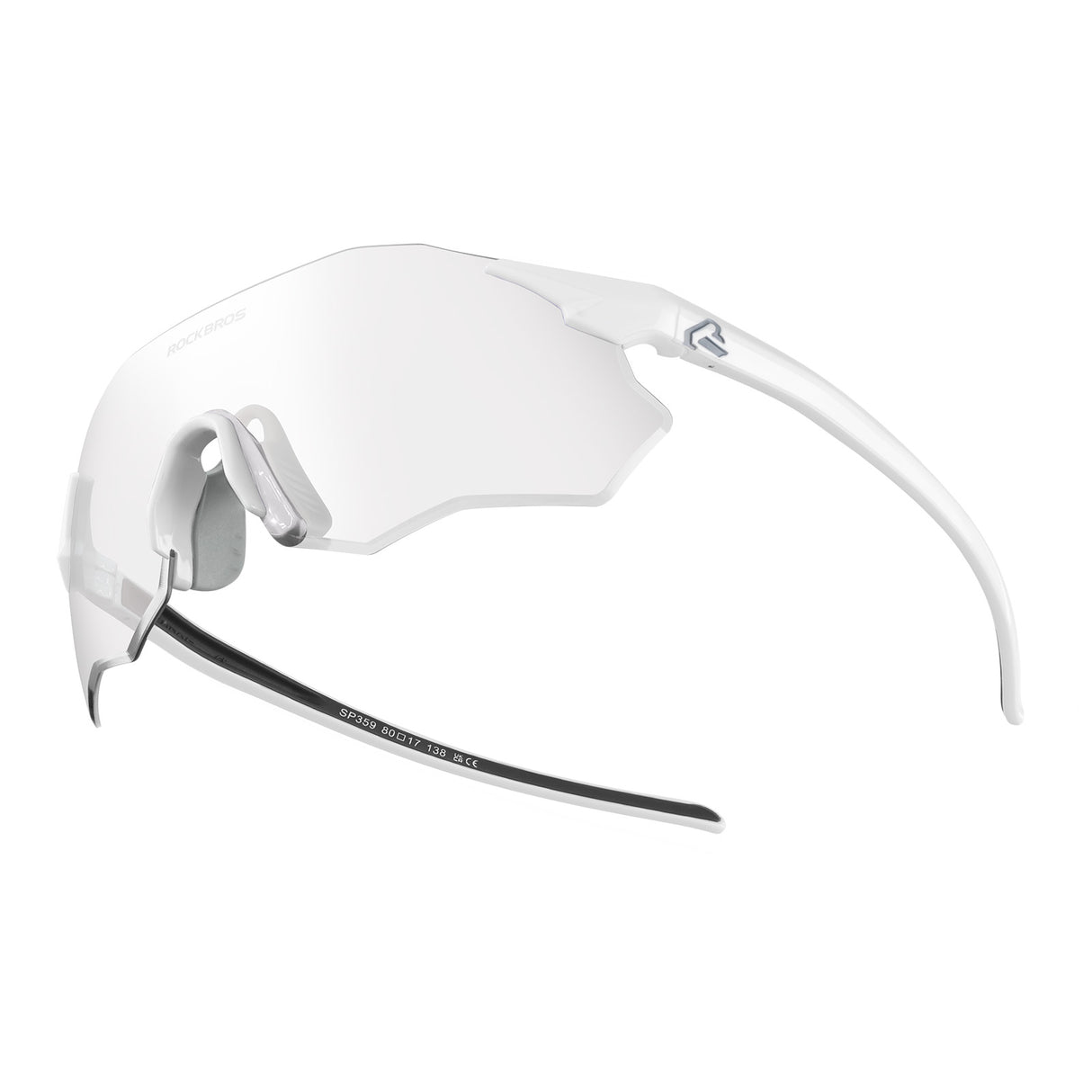 ROCKBROS Fahrradbrille Selbsttönend/Polarisiert UV400-Schutz Ohne Rahmen Unisex-Rosa/Selbsttönend