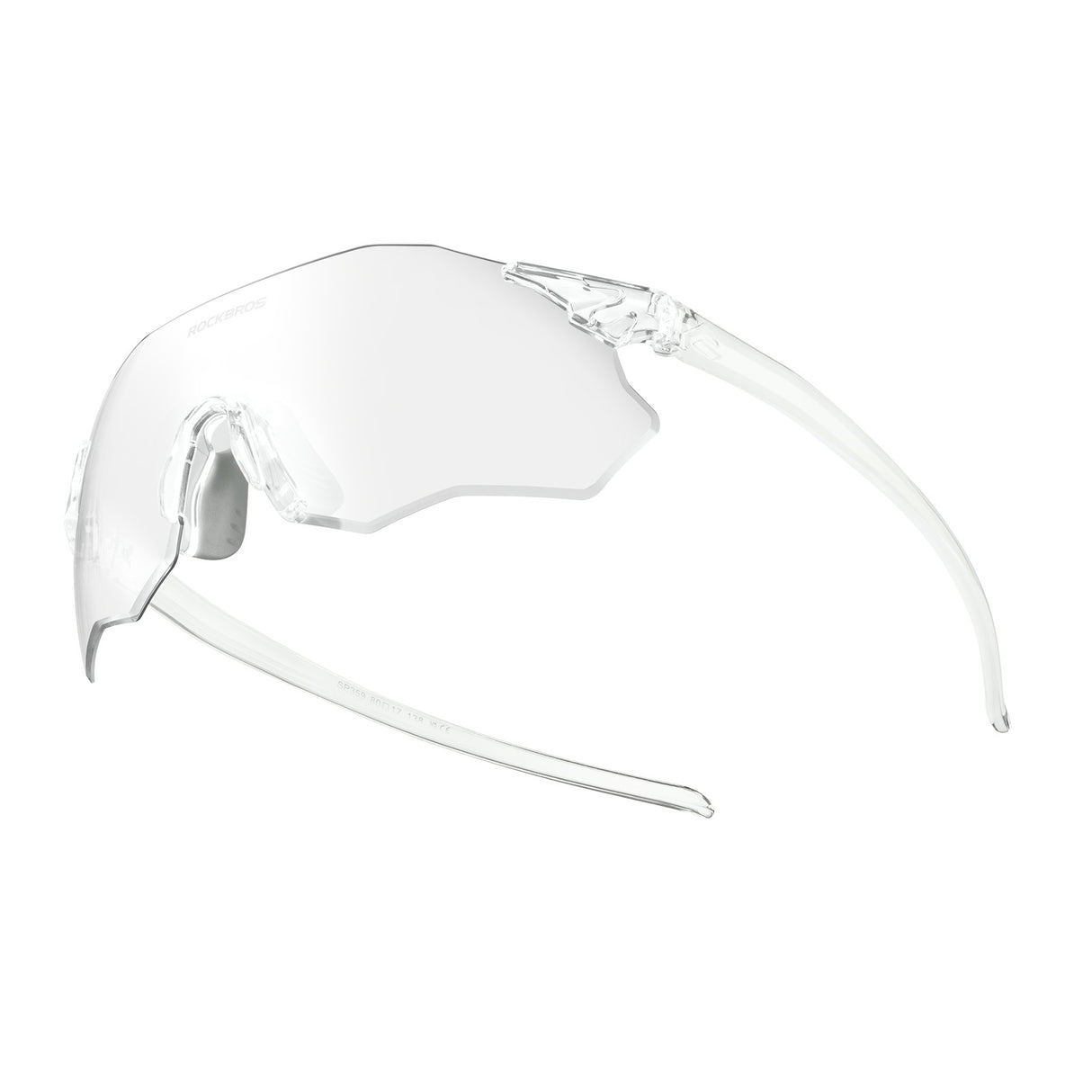 ROCKBROS Fahrradbrille Selbsttönend/Polarisiert UV400-Schutz Ohne Rahmen Unisex-Rosa/Selbsttönend