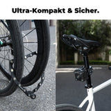 ROCKBROS Fahrradschloss Faltschloss 70 cm Lang Schwarz
