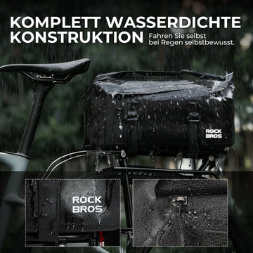 fahrradtaschen großes volumen 100% Wasserdichte Fahrrad-Gepäcktasche für Gepäckträger 16L-AS-155 Rid – ROCKBROS-DE