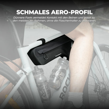 AS-152 RideMate Rahmentasche – 100% Wasserdicht, 1.9L Dreieck-Design