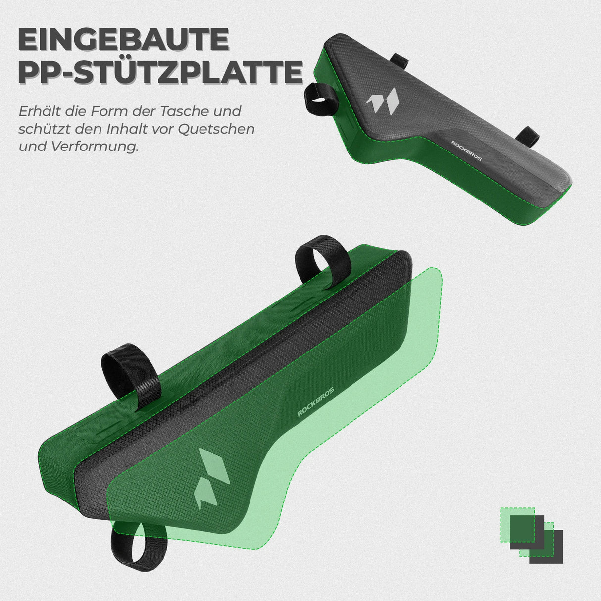 AS-152 RideMate Rahmentasche – 100% Wasserdicht, 1.9L Dreieck-Design