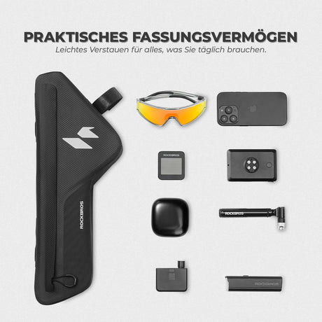 AS-152 RideMate Rahmentasche – 100% Wasserdicht, 1.9L Dreieck-Design