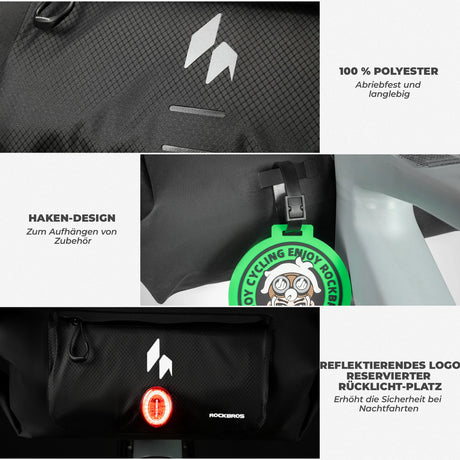 AS-154 RideMate Lenkertasche – 100% Wasserdicht, 8L