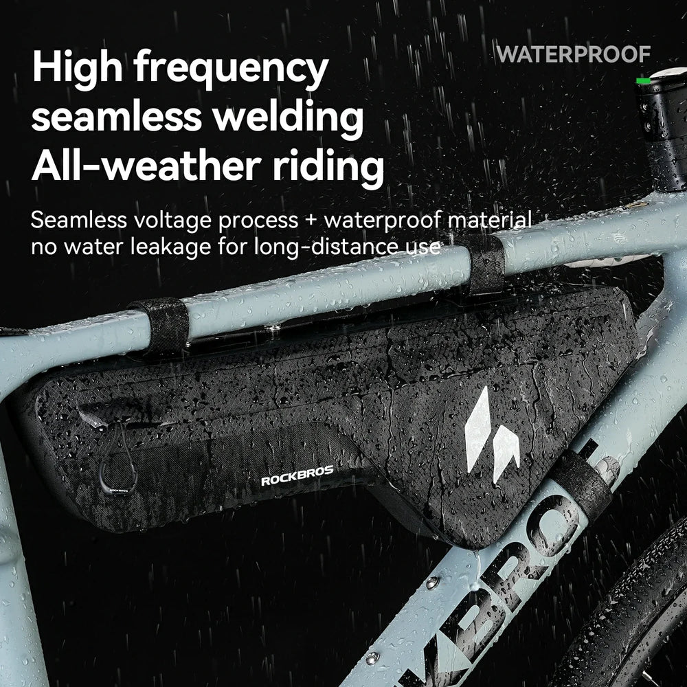 AS-152 RideMate Rahmentasche – 100% Wasserdicht, 1.9L Dreieck-Design