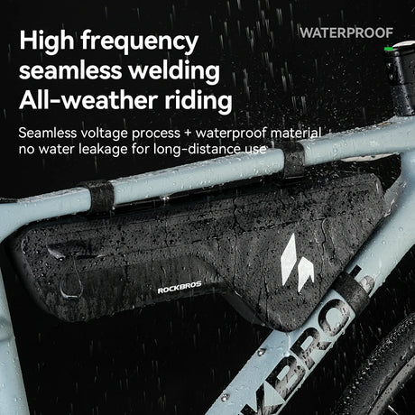 AS-152 RideMate Rahmentasche – 100% Wasserdicht, 1.9L Dreieck-Design