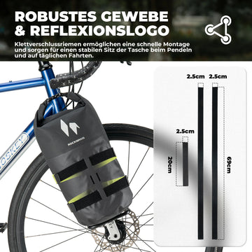100% Wasserdichtes Gepäckträgertasche Gepäckträger für Vordergabel 7L – ROCKBROS-DE