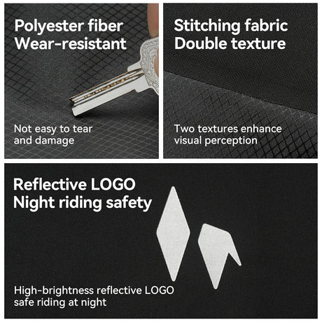 AS-156 RideMate Gepäckträgertasche für Vordergabel – 100% Wasserdicht, 7L