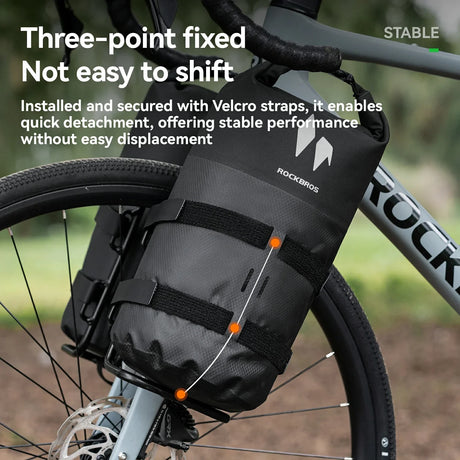 AS-156 RideMate Gepäckträgertasche für Vordergabel – 100% Wasserdicht, 7L