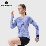 Rockbros Langarm Laufshirt Merinowolle, atmungsaktiv & schnell trocknend für Outdoor, Wandern & Radfahren
