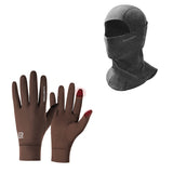 ROCKBROS Winter Set: Sturmhaube & Fahrradhandschuhe Touchscreen