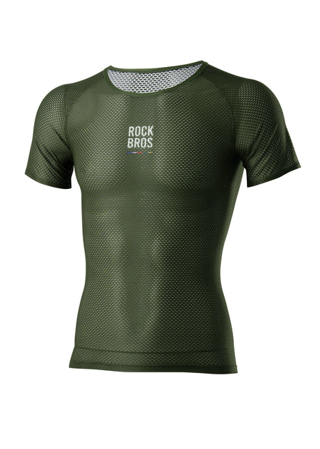 ROCKBROS Road-to-Sky Cycling Short-Sleeved Base Layer #Color_Green