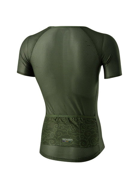 ROCKBROS Road-to-Sky Cycling Short-Sleeved Base Layer #Color_Green