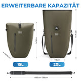 ROCKBROS 15‑20L Fahrrad‑Gepäckträgertasche Set – 3‑in‑1 Multitragekonzept