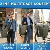 ROCKBROS 15‑20L Fahrrad‑Gepäckträgertasche Set – 3‑in‑1 Multitragekonzept