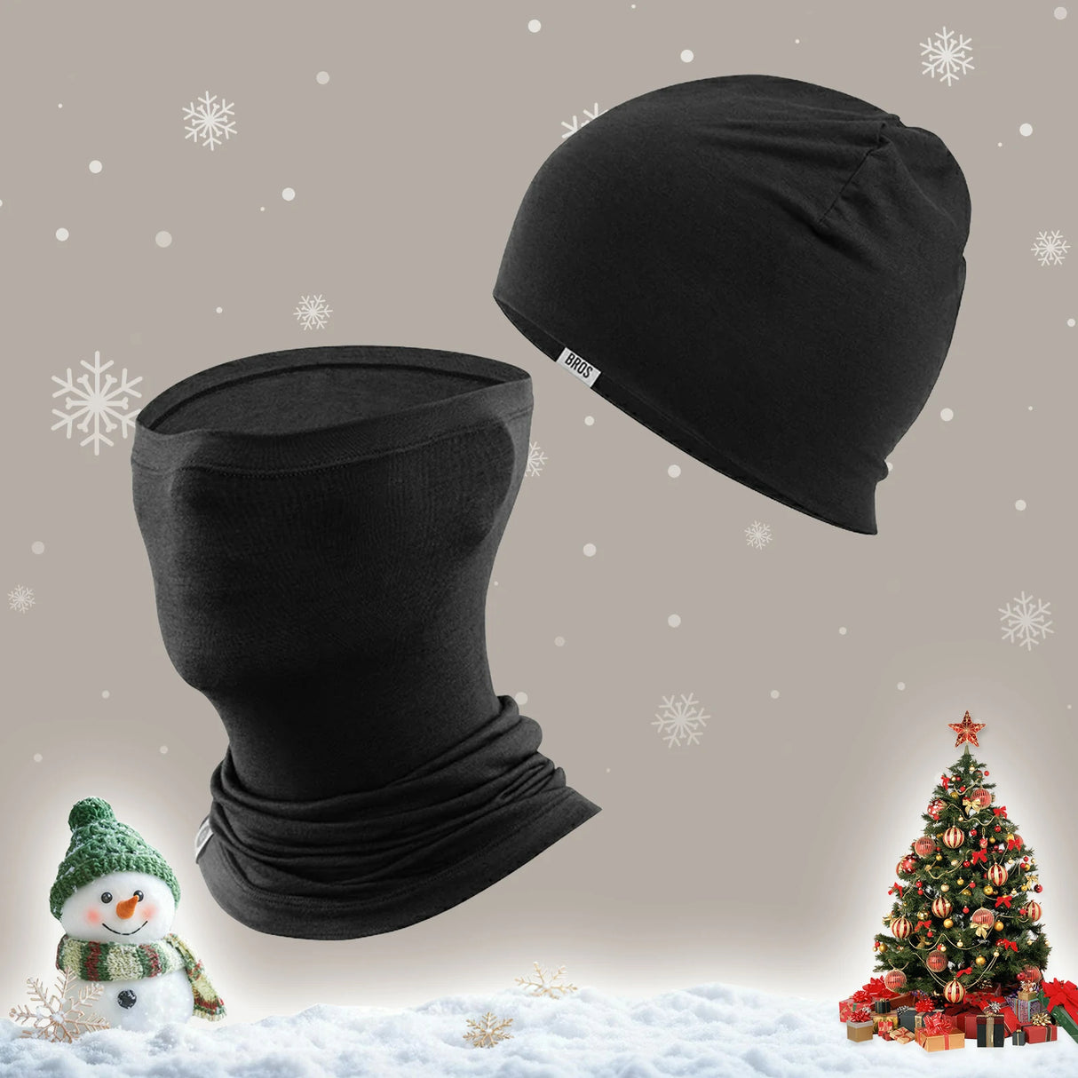 ROCKBROS Winter Thermo Halstuch und Halstuch aus Wolle Schlauchtuch