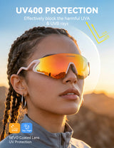 Photochrome Fahrradbrille mit UV400 Schutz