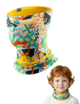 2-in-1 Kinder Halstuch & Mütze – Doppelseitiger Schlauchschal & Multifunktionstuch